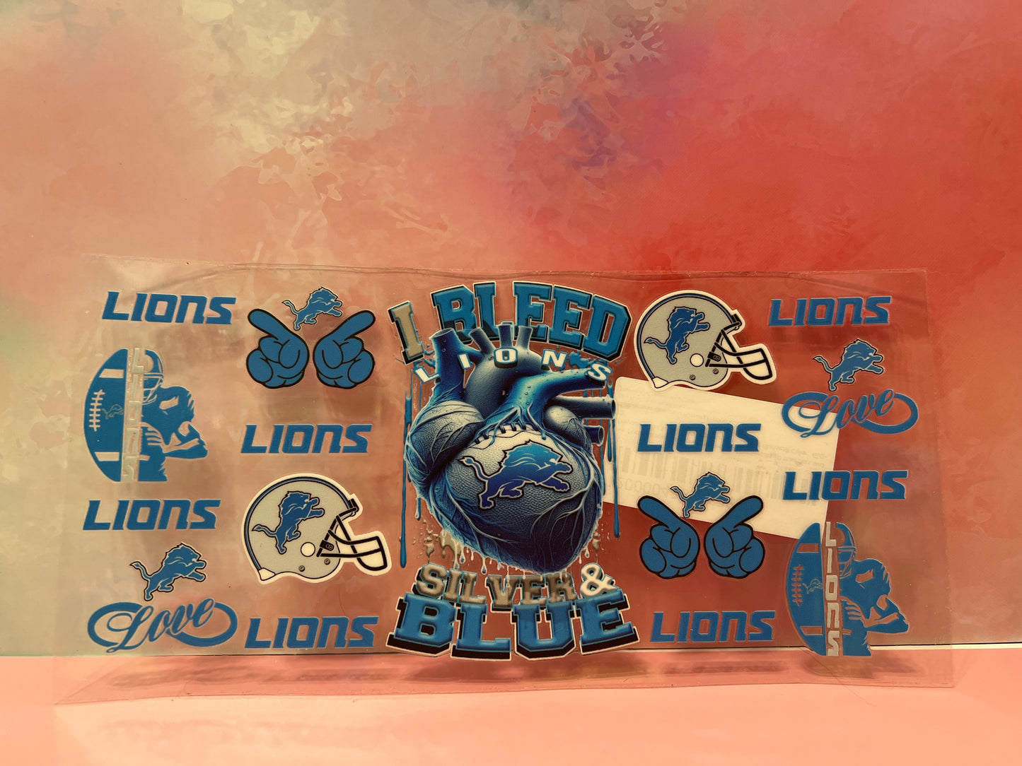 #267 Detroit Lions I bleed silver & blue