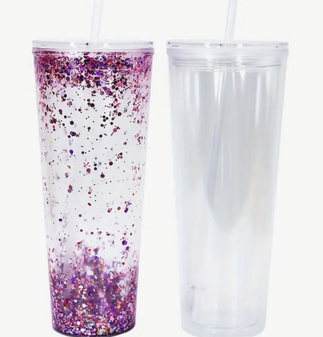 24 Oz Acrylic Snowglobe Cup