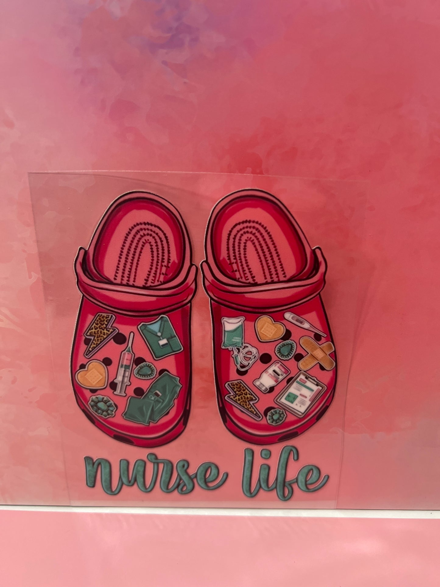 #260 nurse life crocs