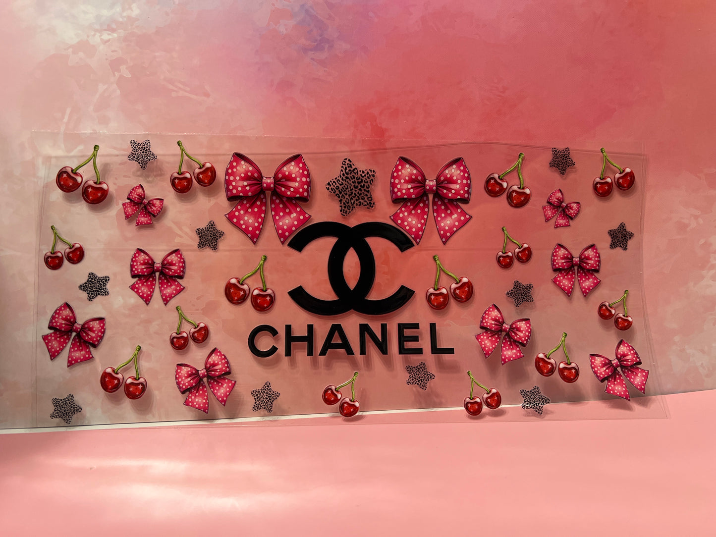 #673 CC Chanel with cherrys and red bows