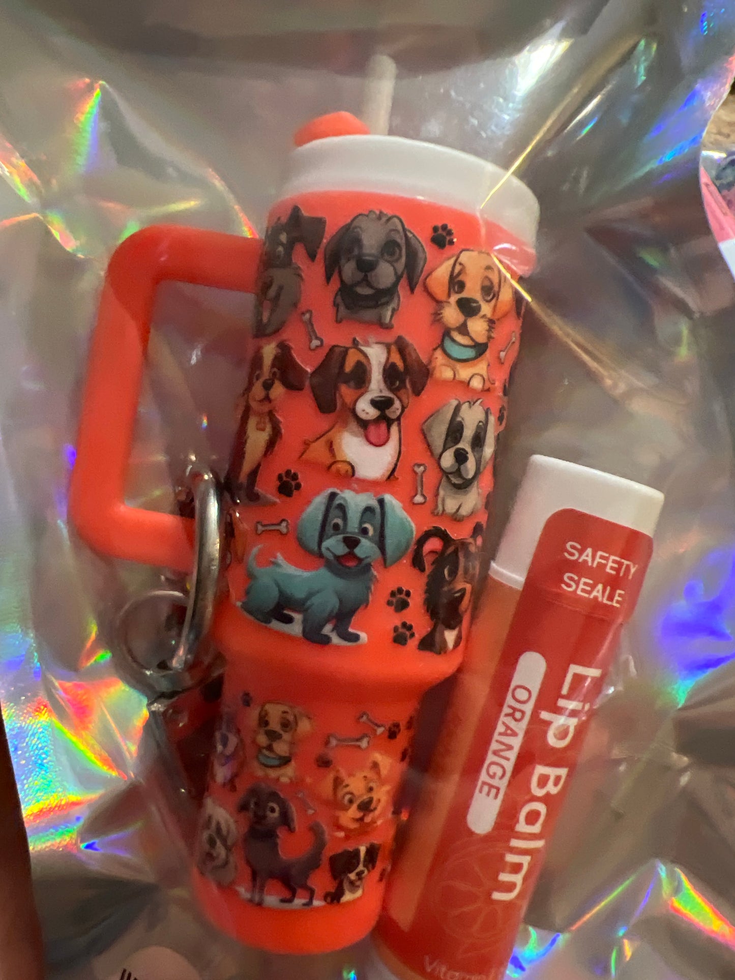 Doggies orange tumbler