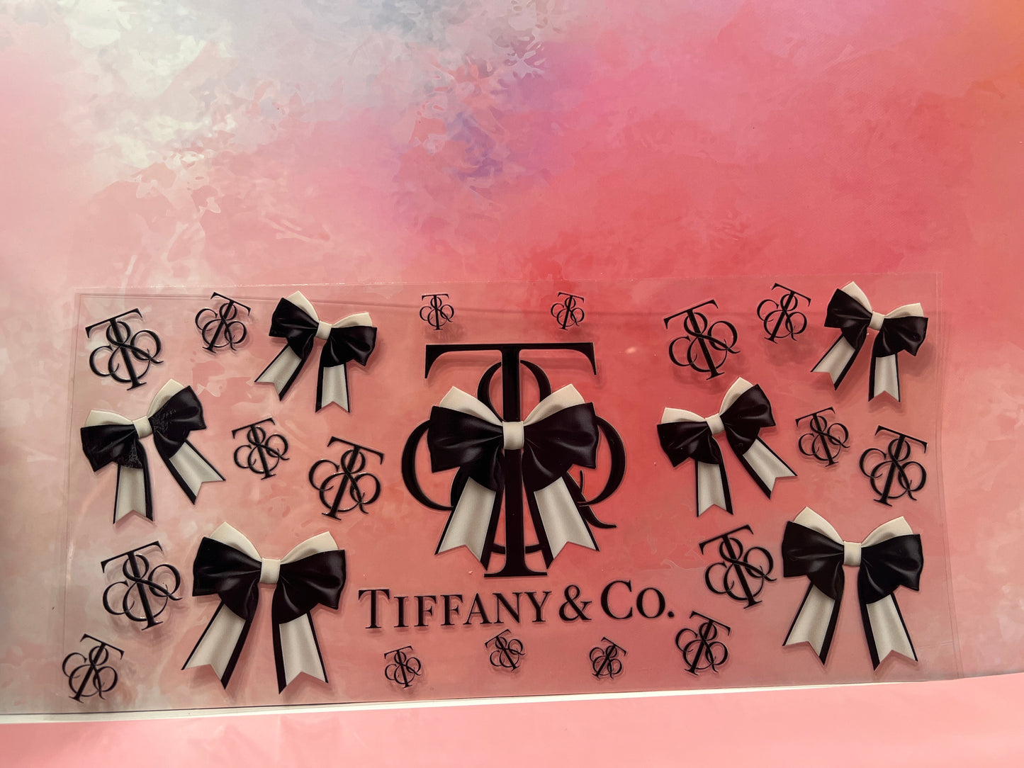 #658 Tiffany & Co black and white bows