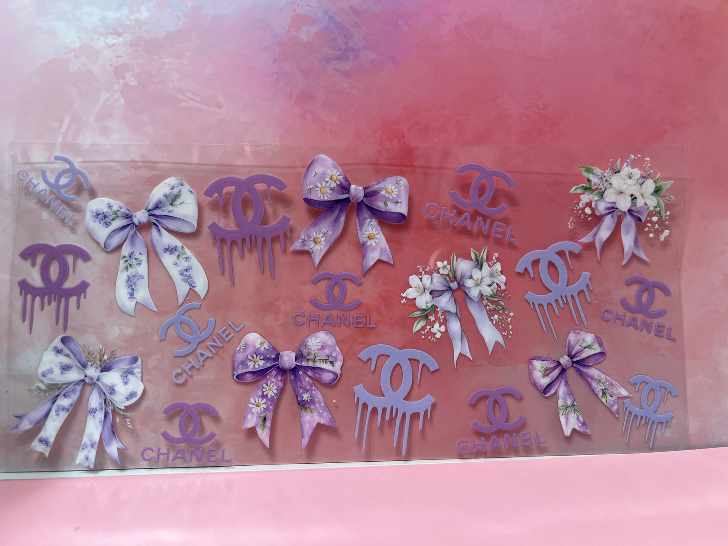 #663 CC Chanel purple bows