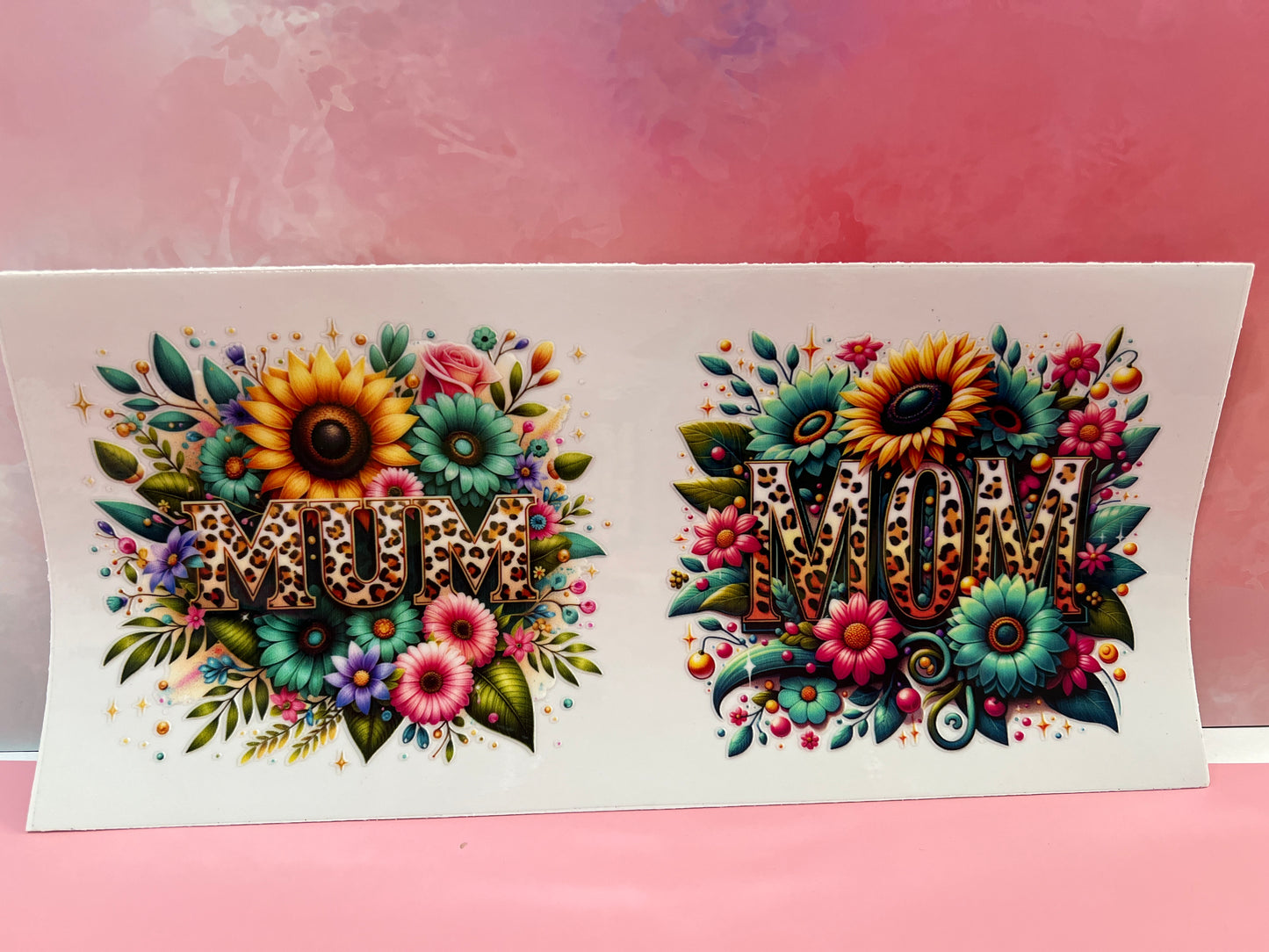 #018 Mum Mom leopard floral