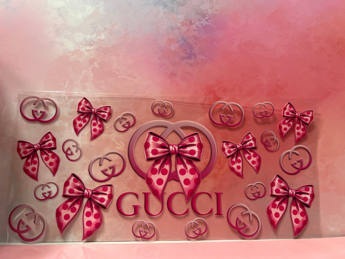 #676 Gucci pink bows