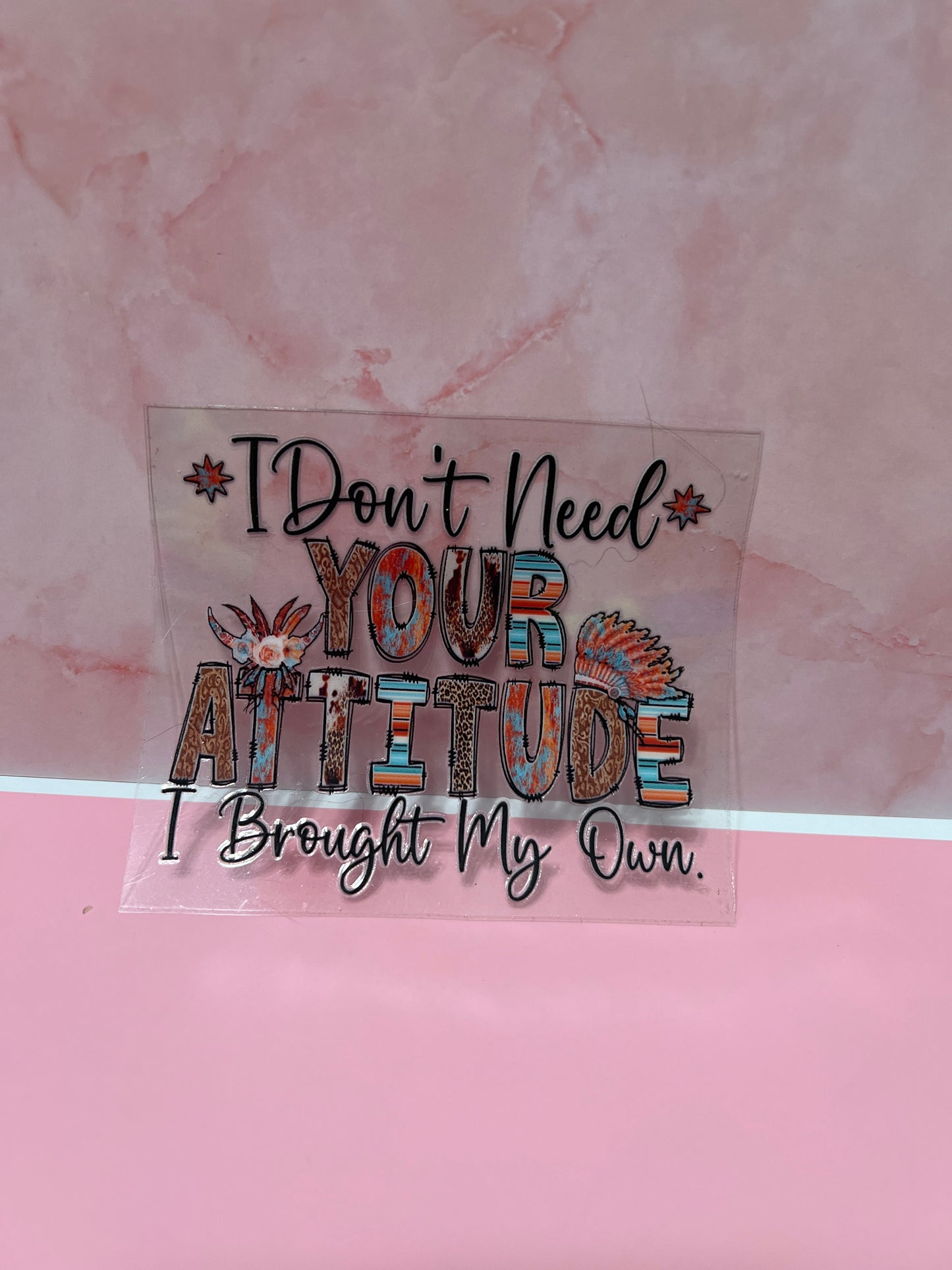 #403 I don't need your attitude I brought my own
