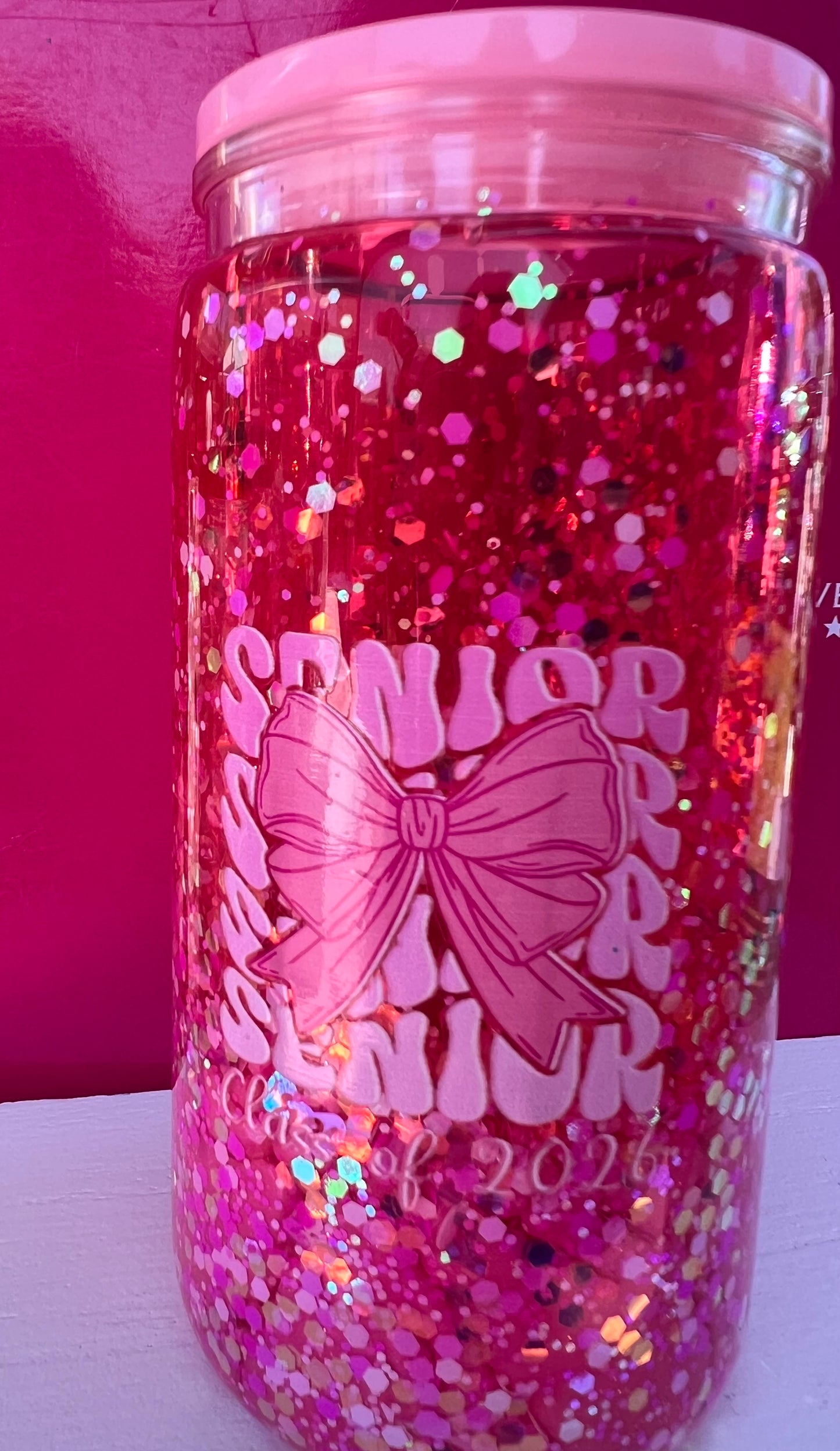 16 oz Senior class of 2026 lava acrylic tumbler