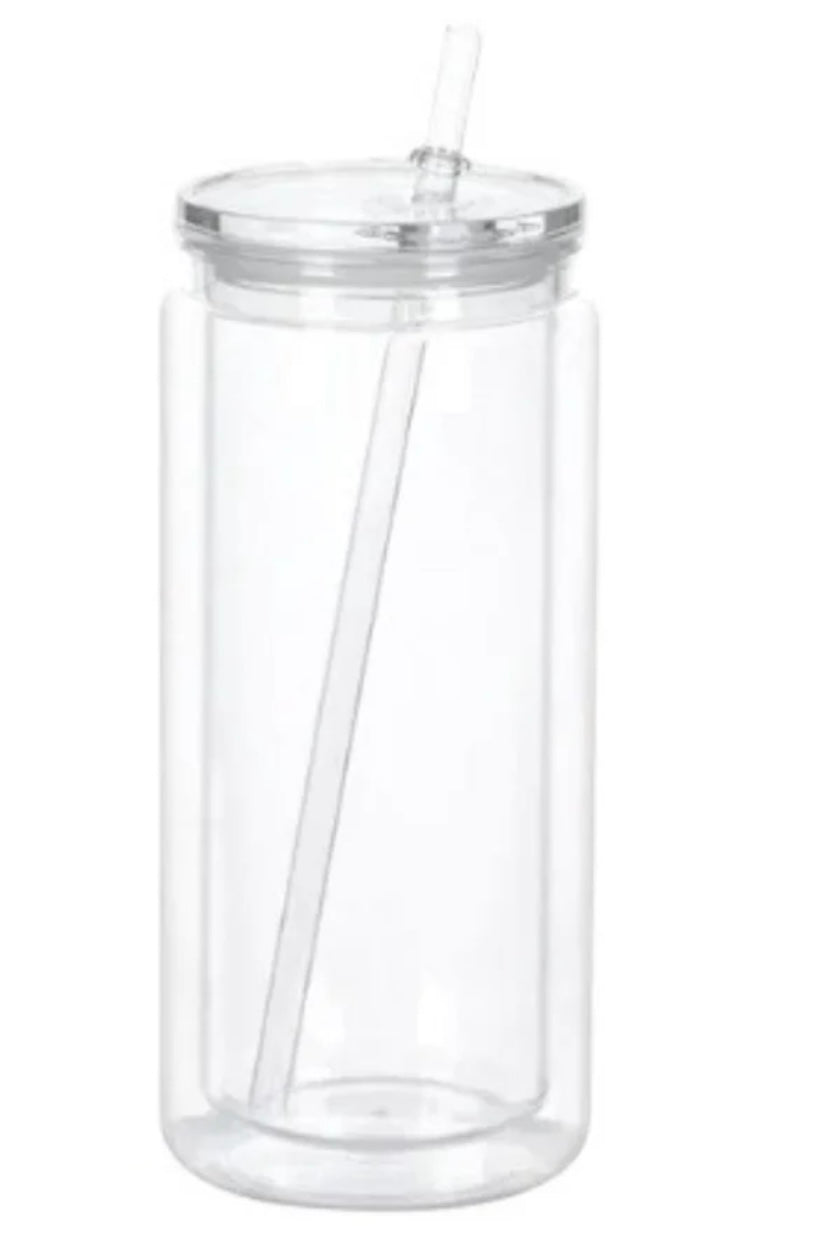 20 Oz Acrylic Snowglobe Cup with clear or colored lid