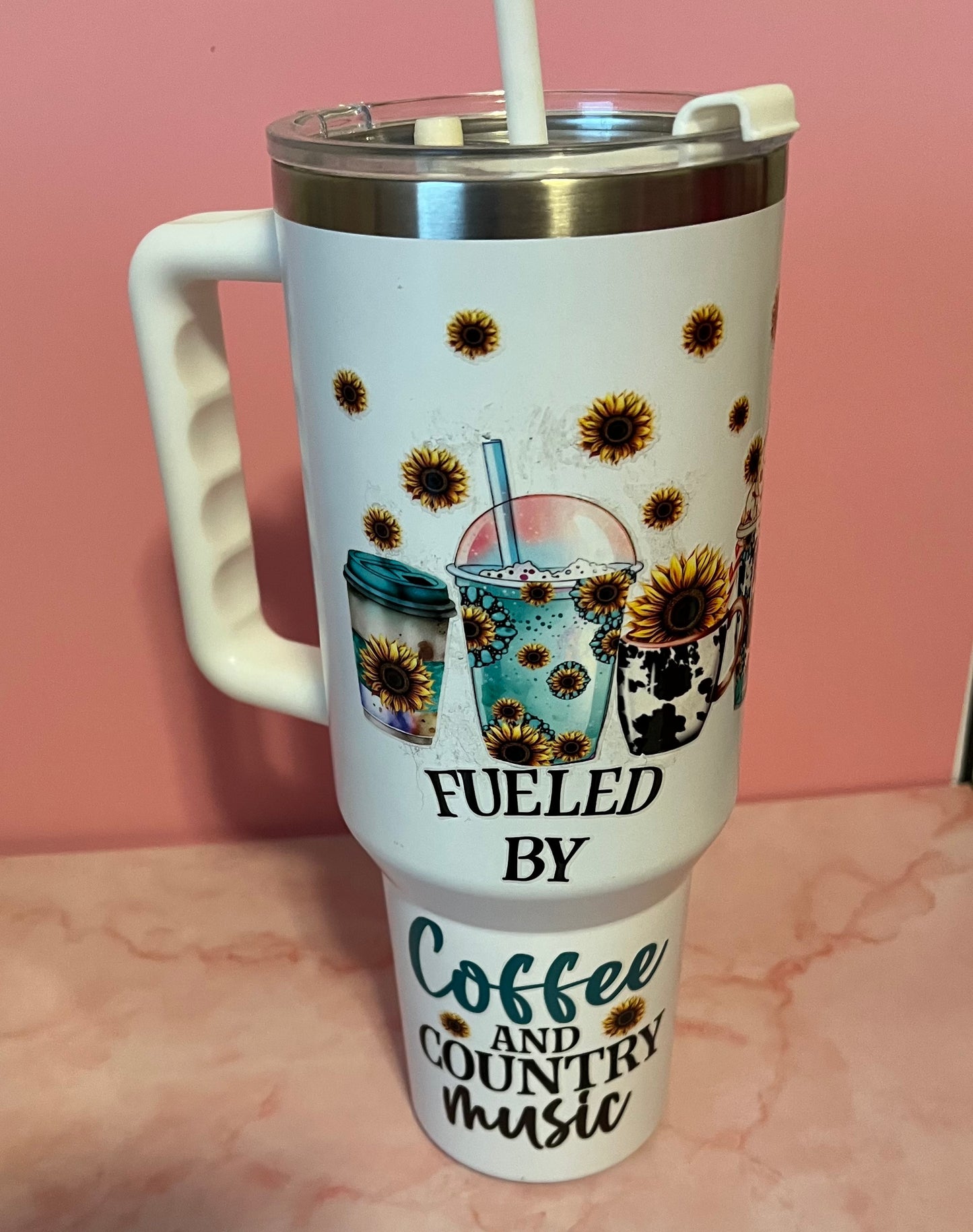 40 oz insulated tumblers country themed & cows