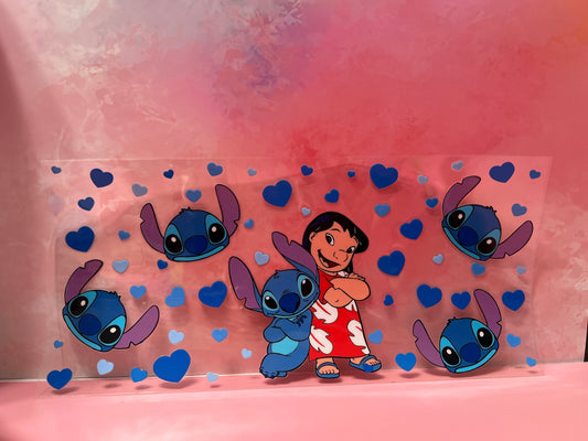 #552 Lilo and Stitch blue hearts