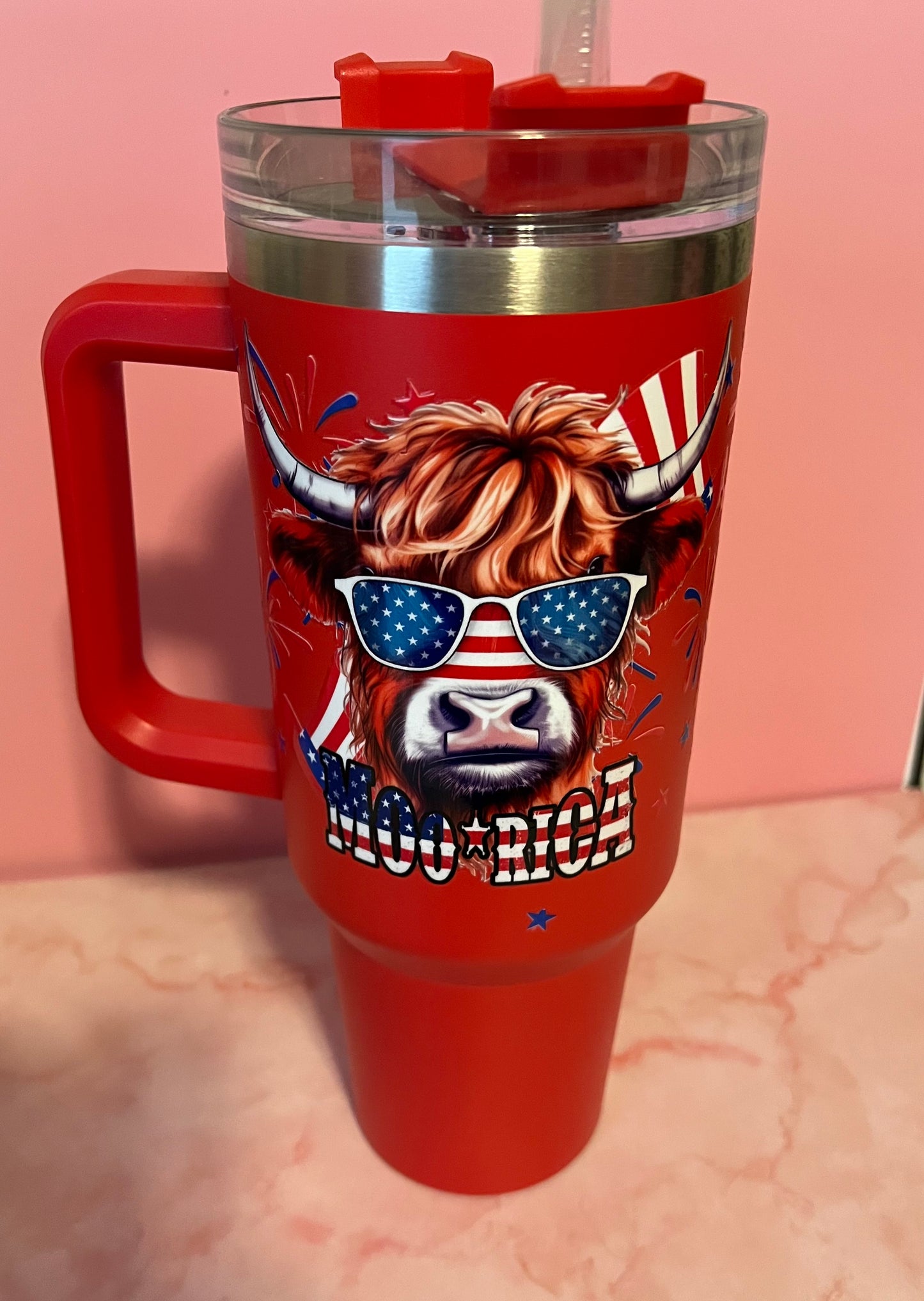40 oz insulated tumblers country themed & cows