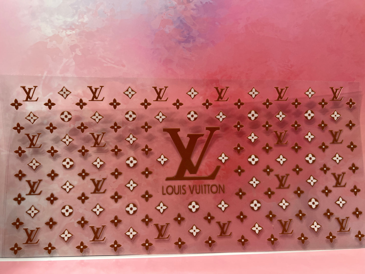 #651 Louis Vuitton gold/brown color print