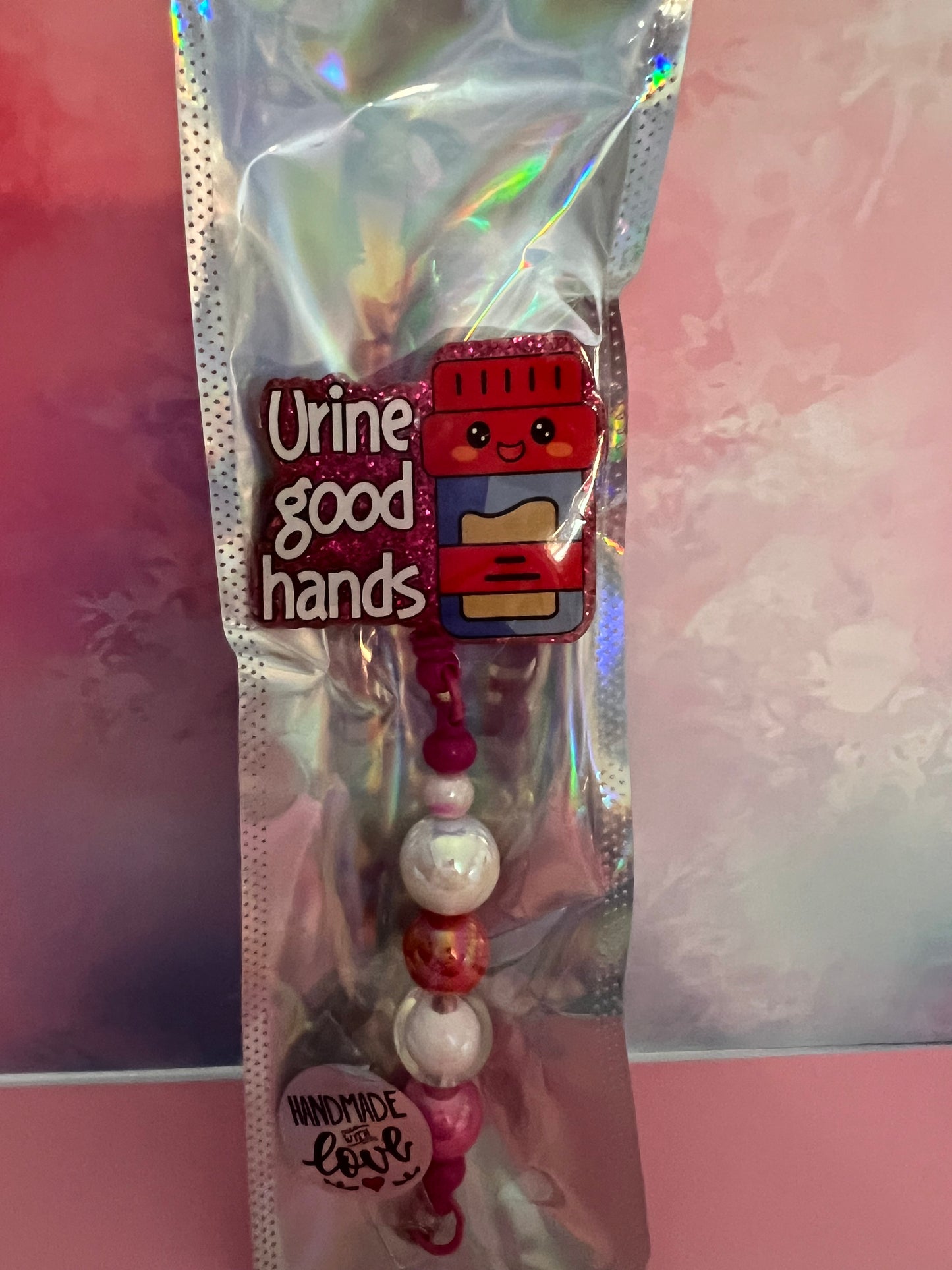 Medical sayings beaded badge reels