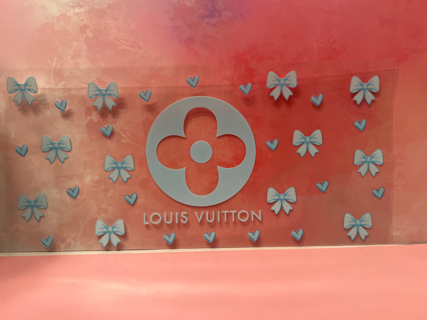 #647 light blue Louis Vuitton with bows