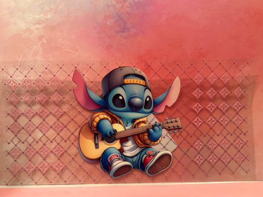 #642 Stitch Louis Vuitton pink print