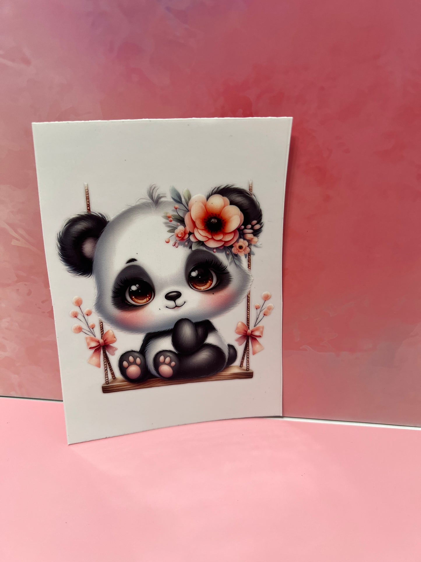 #157 Panda and flower