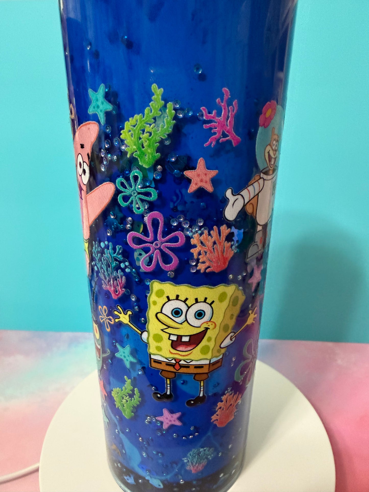 Sponge bob 20oz stainless steel lava tumbler