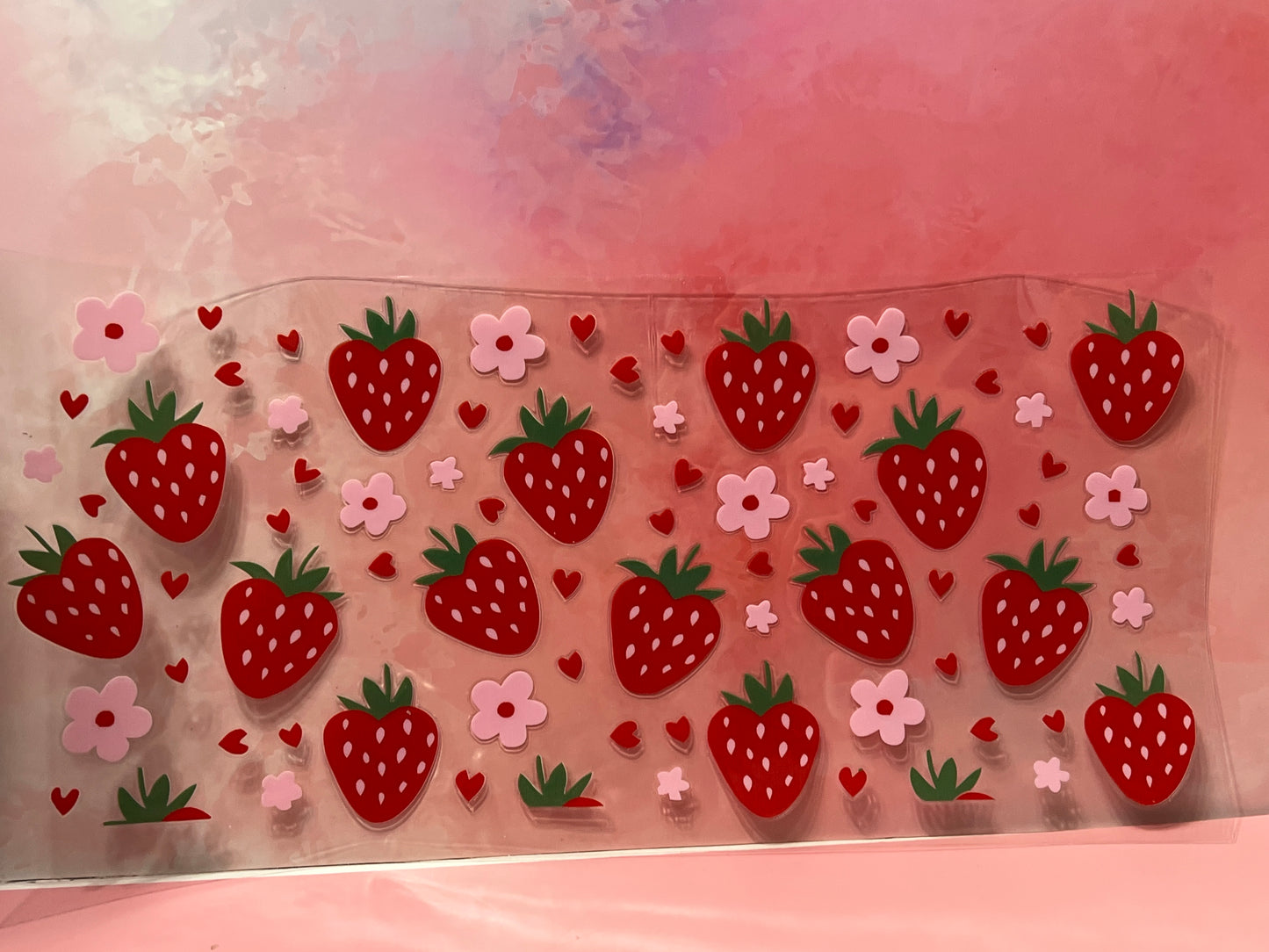 #712 Strawberries & flowers
