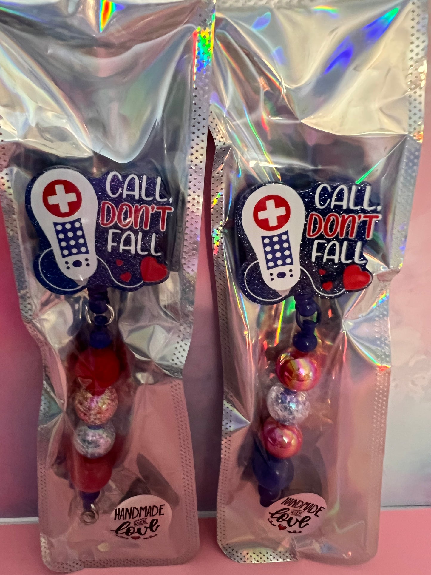 Medical sayings beaded badge reels