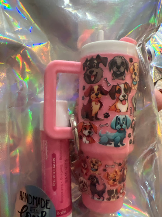 Doggies pink tumbler