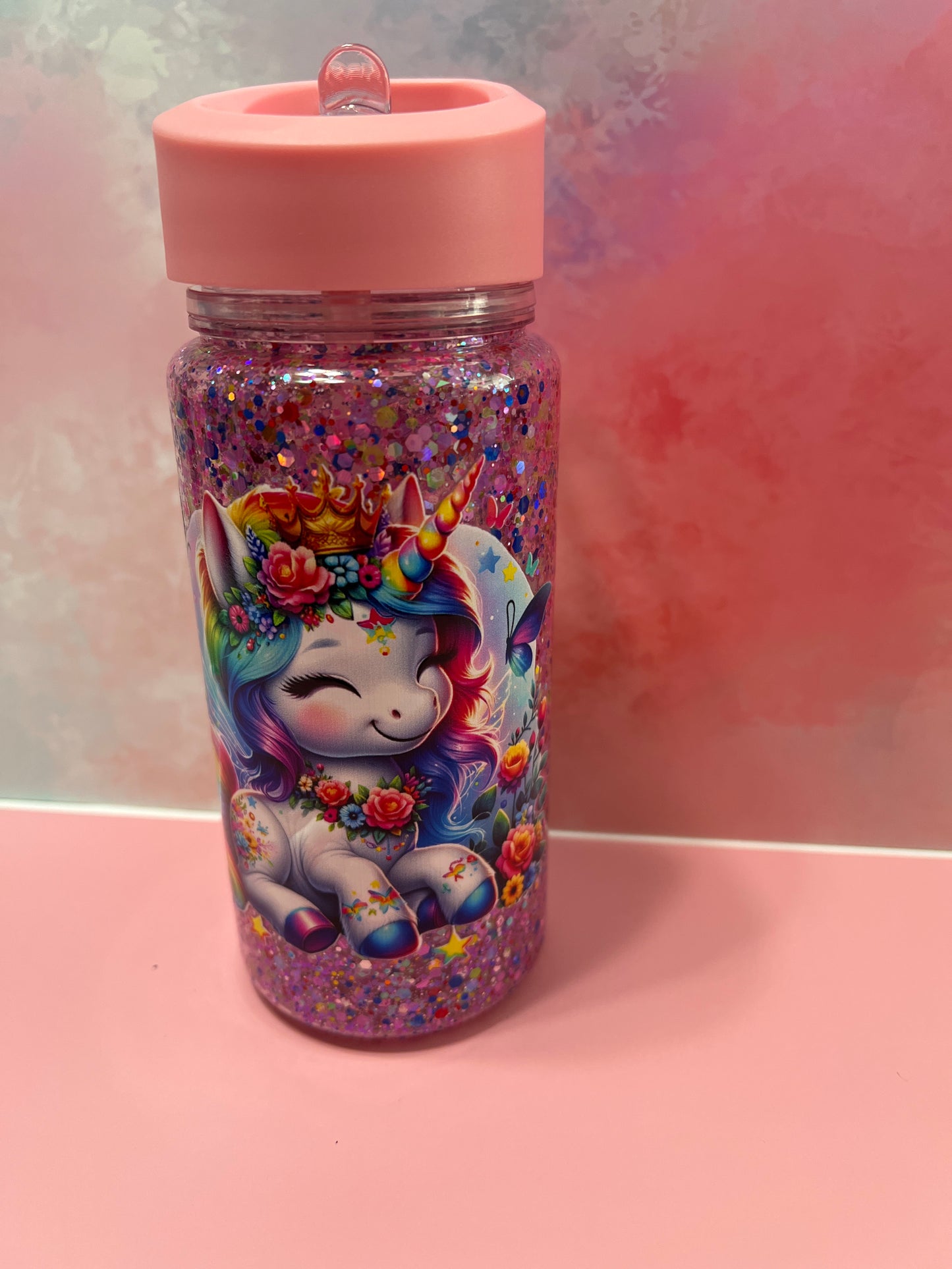 Adorable unicorn 12 oz acrylic tumbler