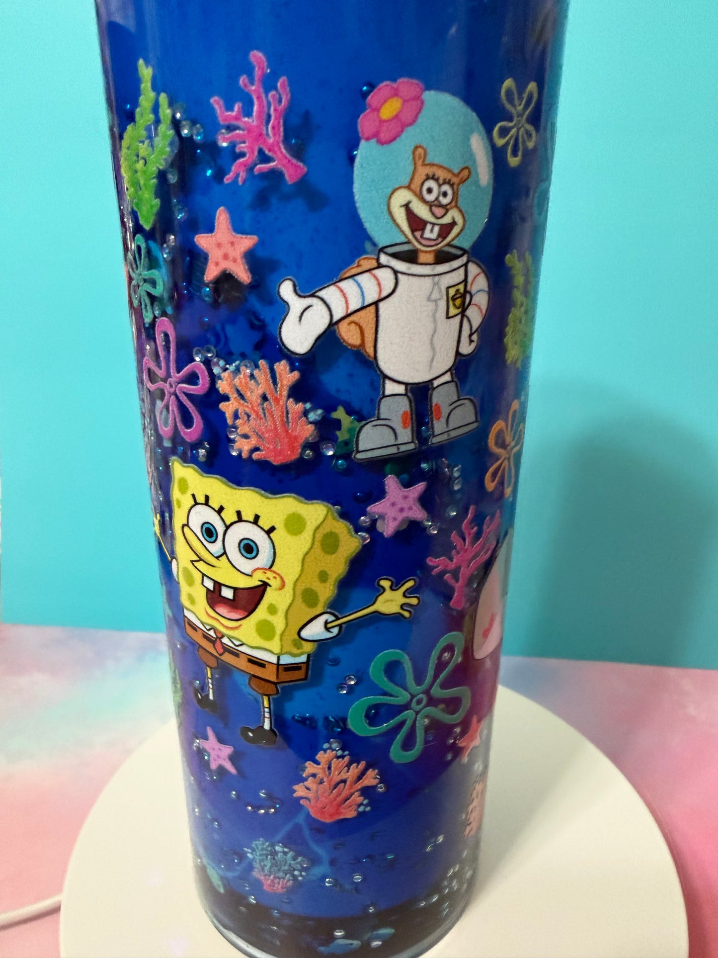 Sponge bob 20oz stainless steel lava tumbler