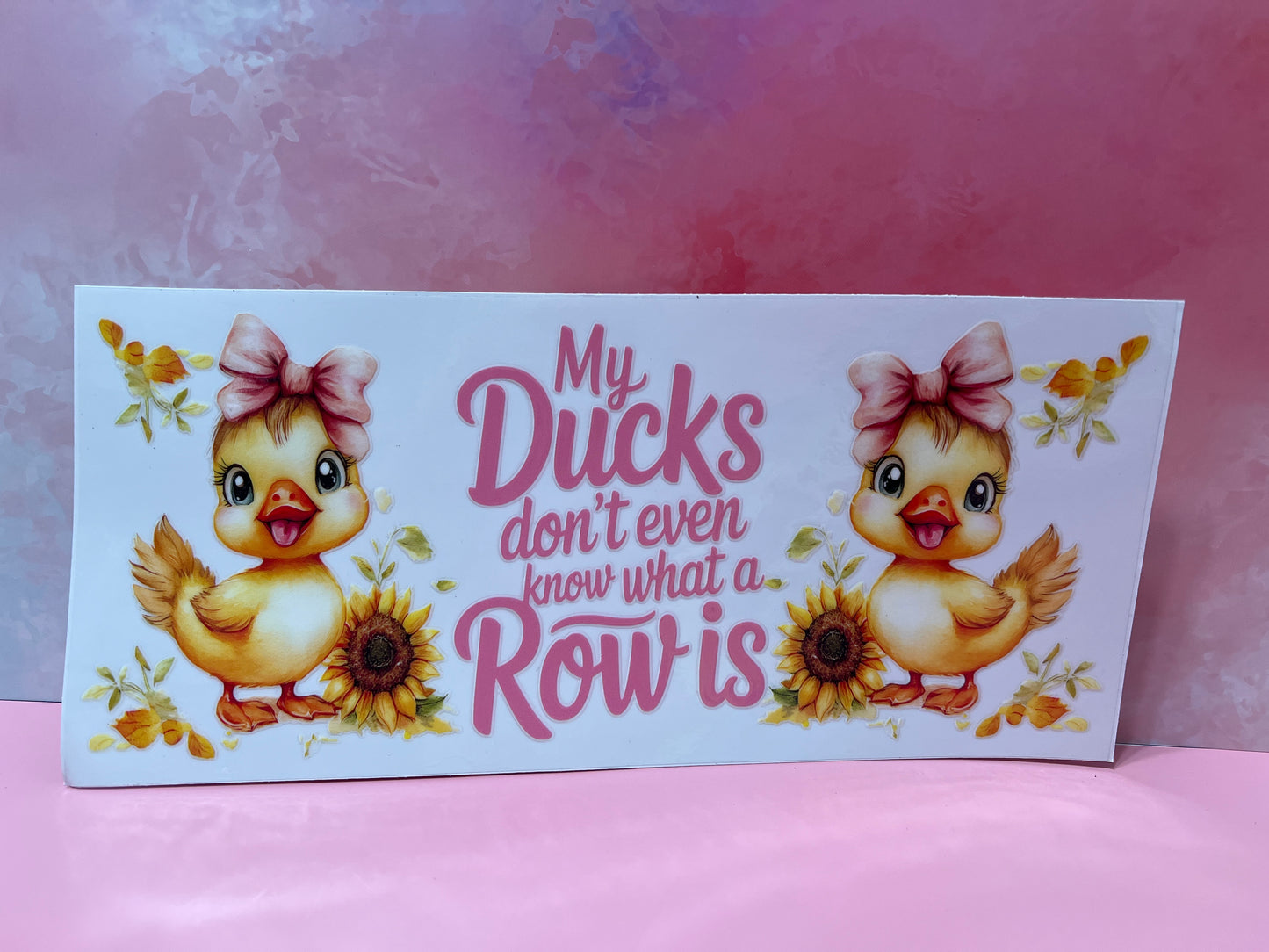 #152 My ducks don't even know what a row is
