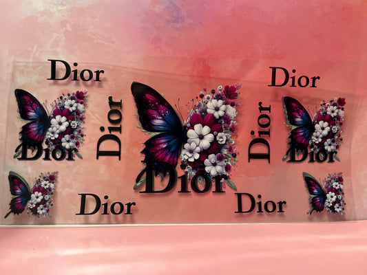 #680 Dior purple butterfly