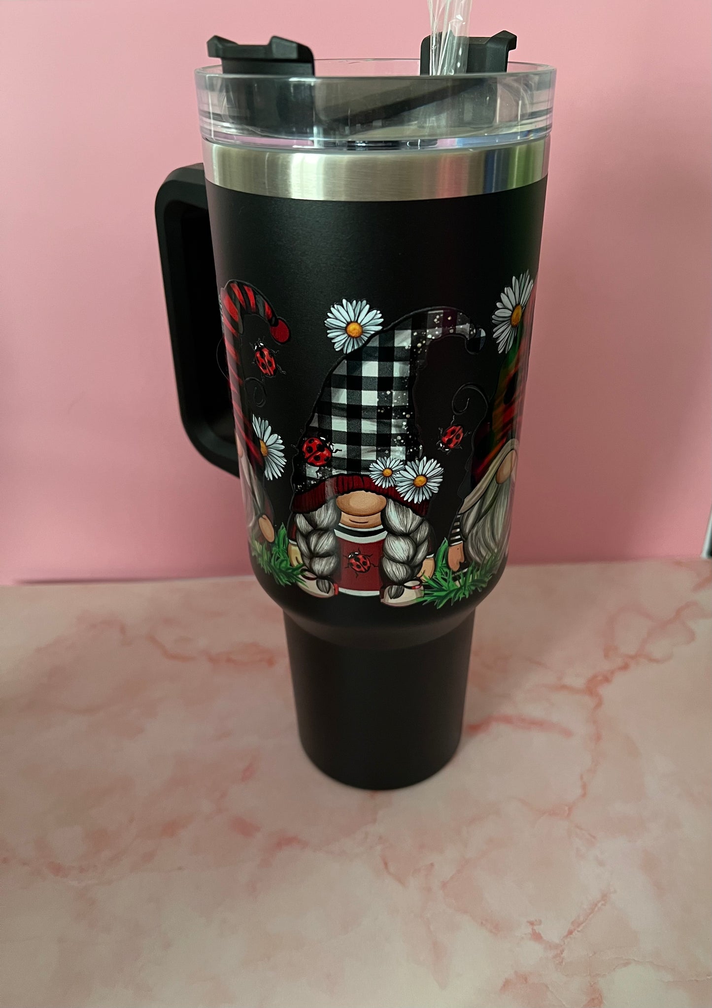 40 oz Gnome insulated tumblers multiple designs/colors
