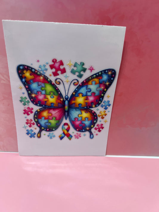 #200 autism butterfly ￼