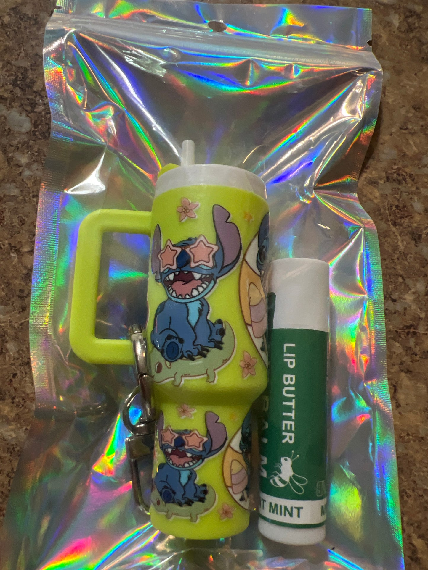 Stitch at beach neon