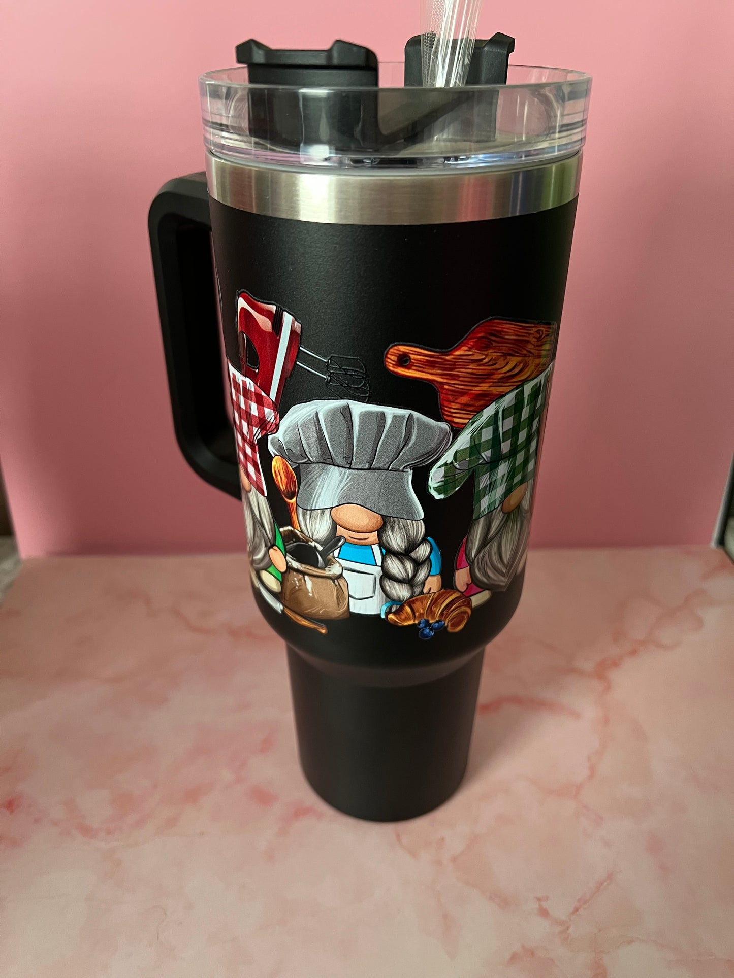 40 oz Gnome insulated tumblers multiple designs/colors