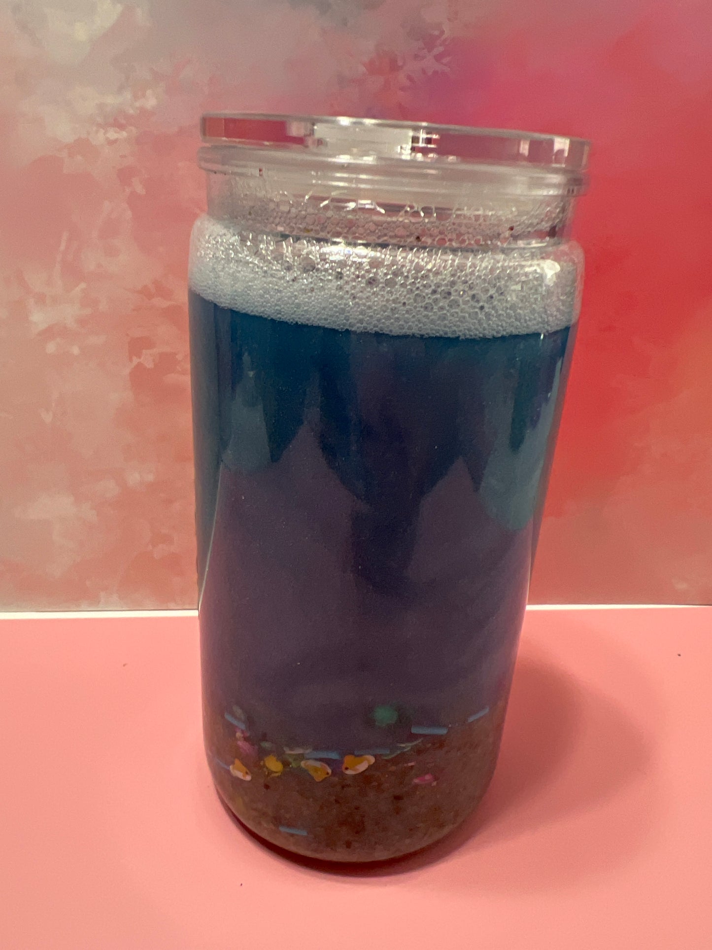 Turtle beach themed 16 oz acrylic tumbler