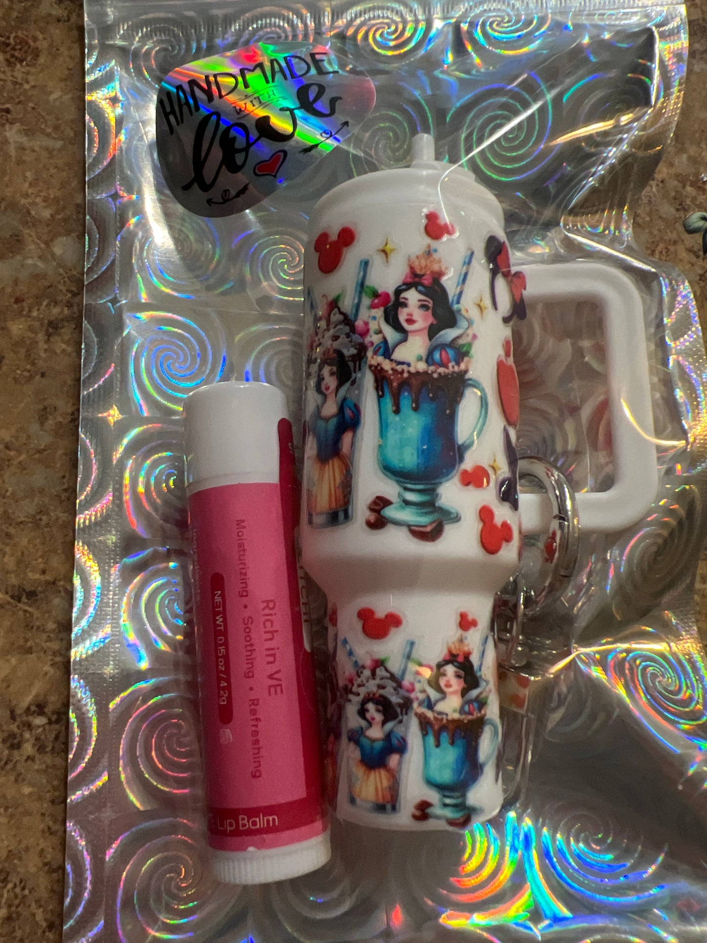 Snow white milkshake tumbler