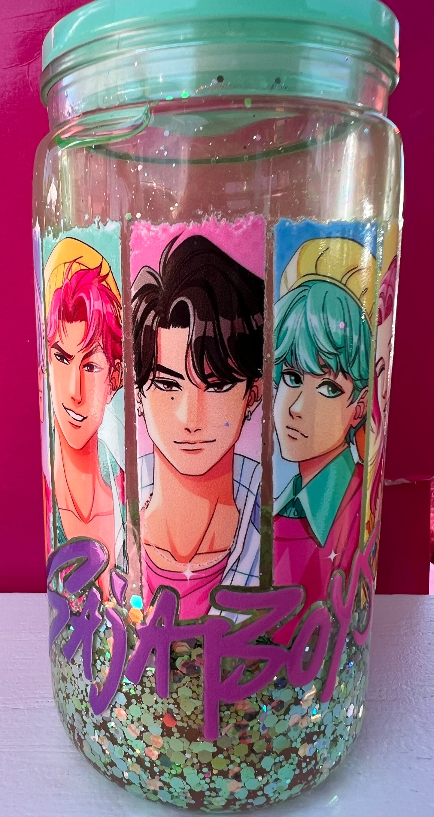 16 oz Saja Boys lava acrylic tumbler