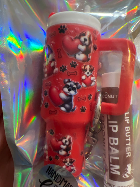 Adorable dogs red tumbler