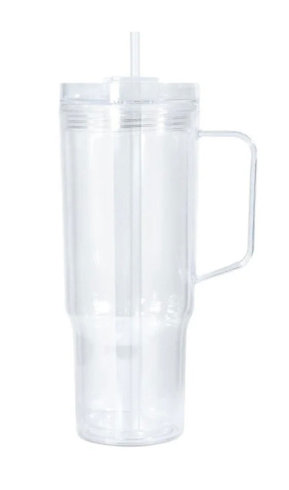 40 Oz Acrylic Snow globe Tumbler