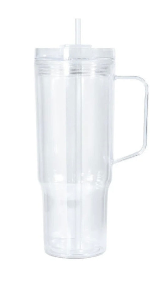 40 Oz Acrylic Snow globe Tumbler