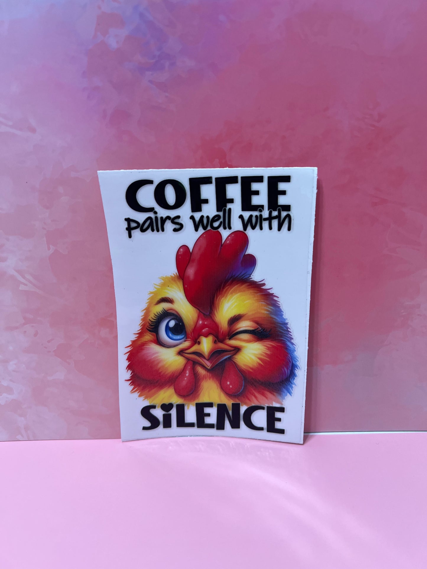 #135 chicken coffee pairs well with silence