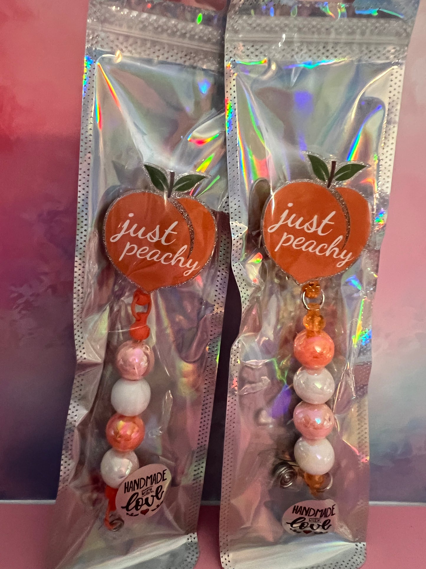 Badge reels various sayings