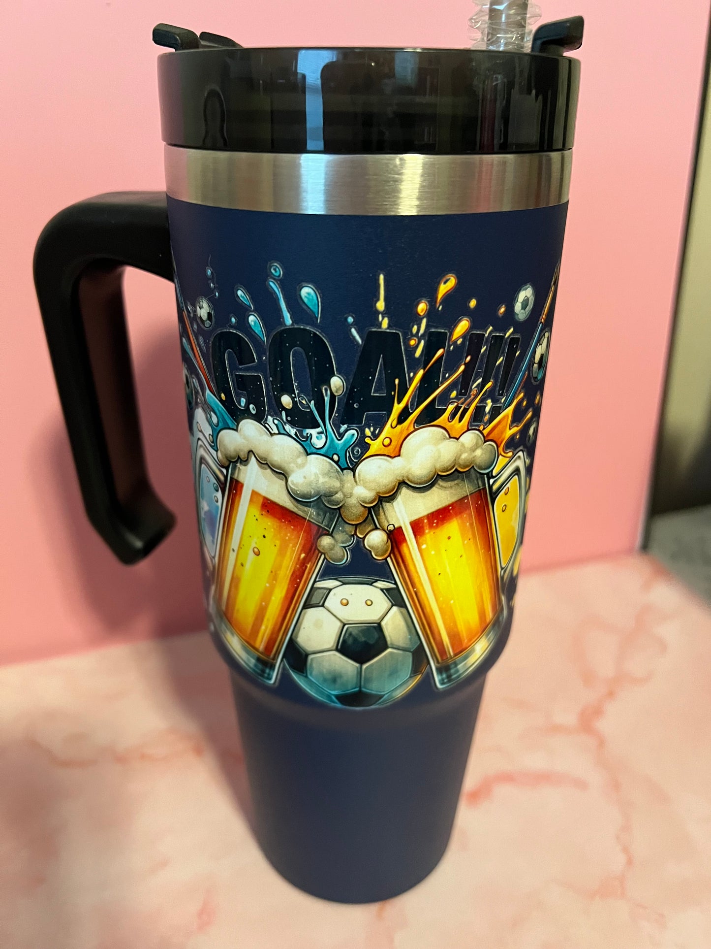 30 oz insulated tumblers Football various designs