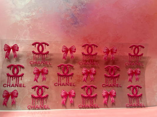 #668 Pink bow CC Chanel