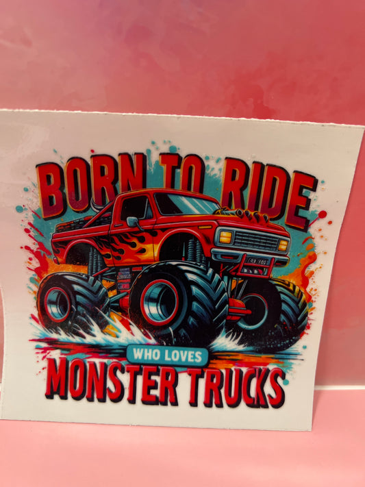 #634 Red monster truck