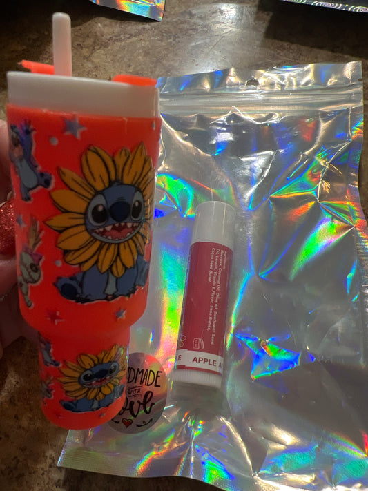 Stitch sunflower and silly poses