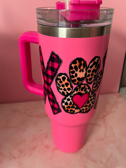 40 oz insulated Dog themed tumblers multiple designs/colors