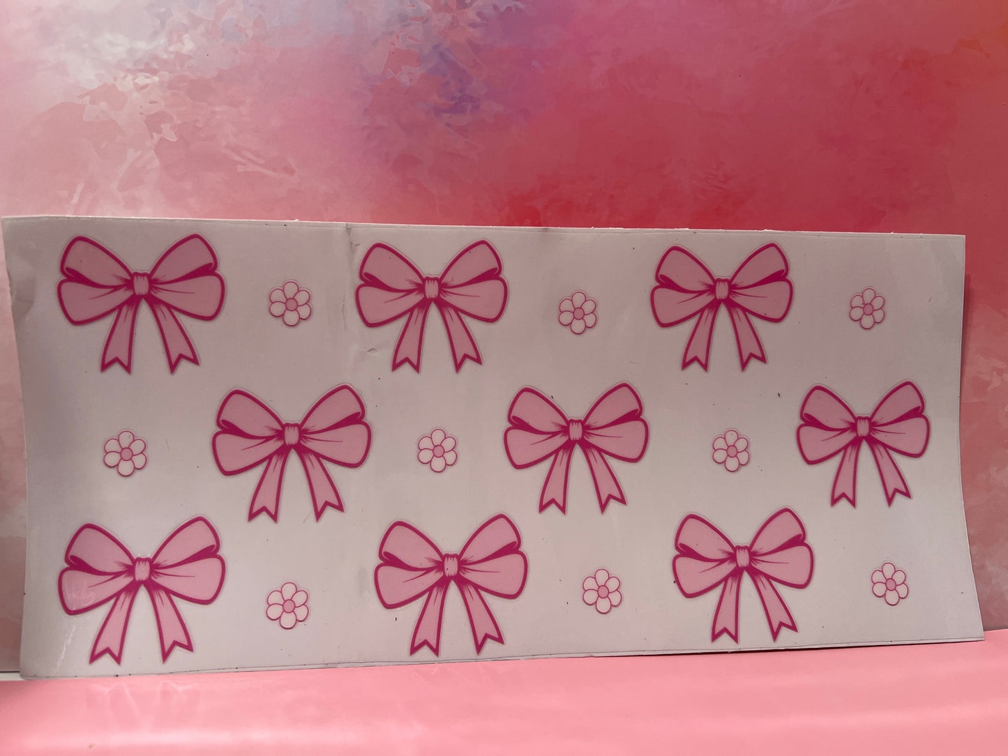 #693 Pink bows & flowers