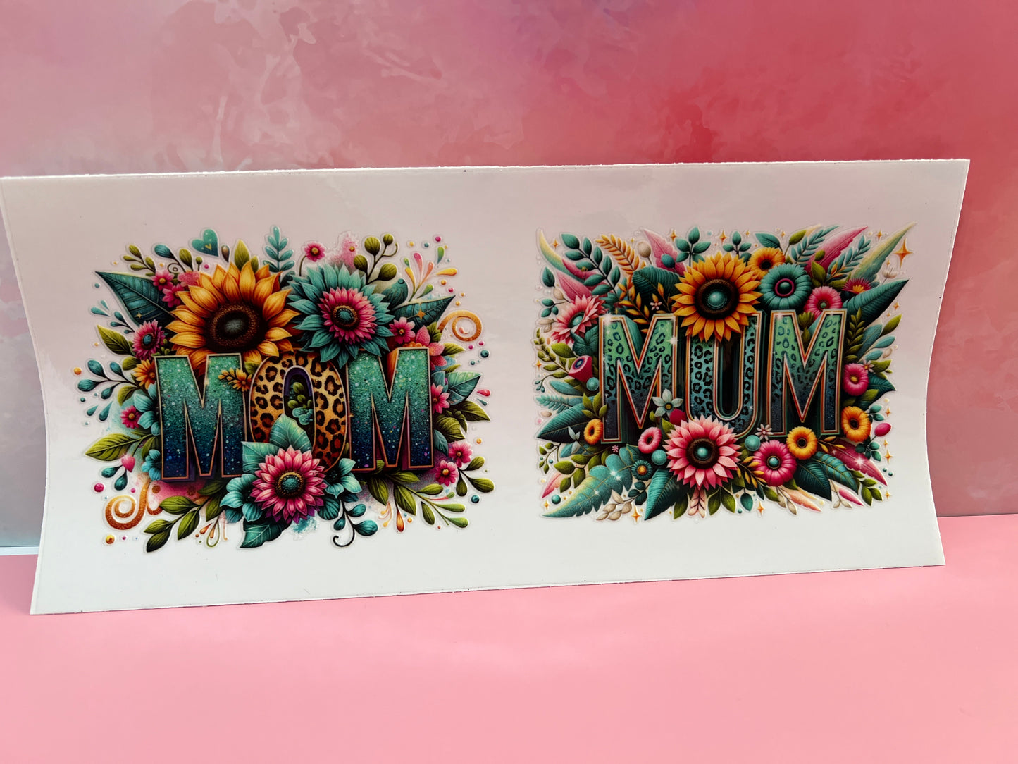 #020 Mom Mum teal & floral