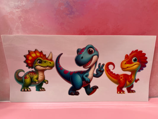 #628 dinosaurs peace sign￼