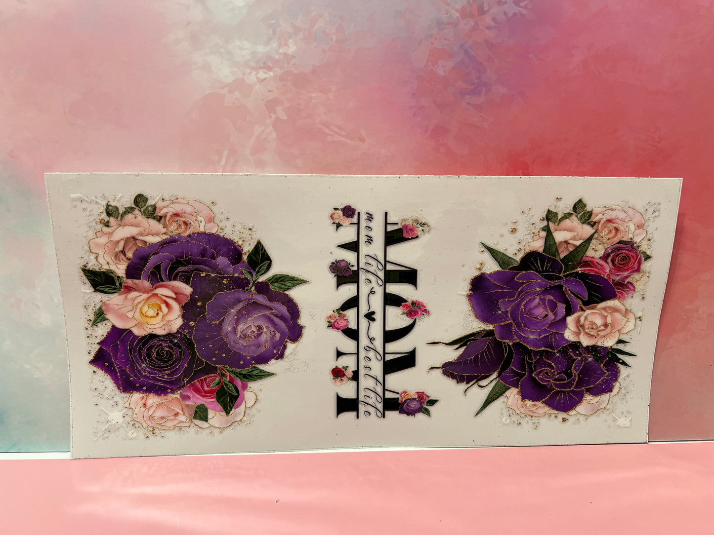 #033 Mom life is the best life purple