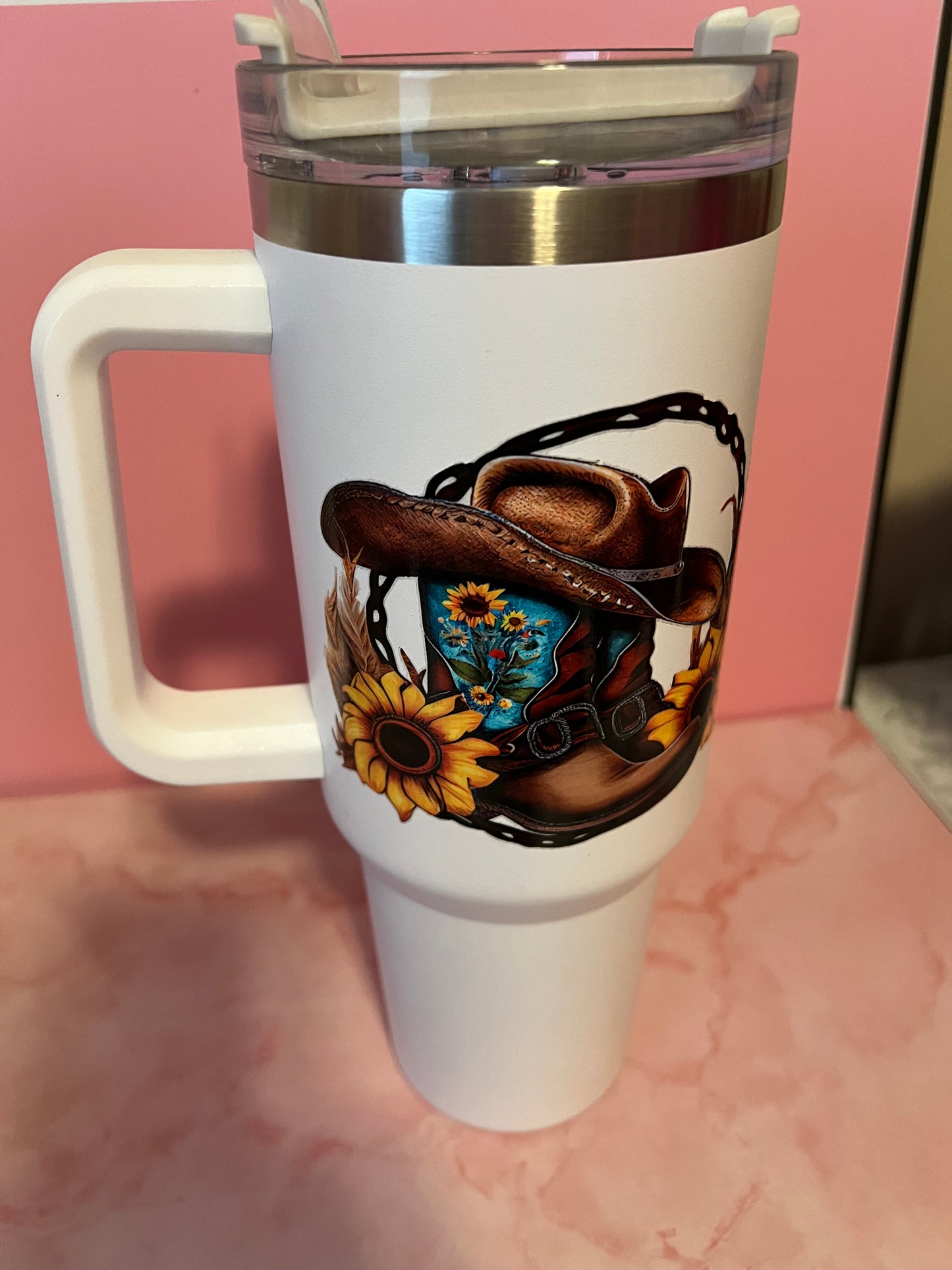 40 oz insulated tumblers country themed & cows